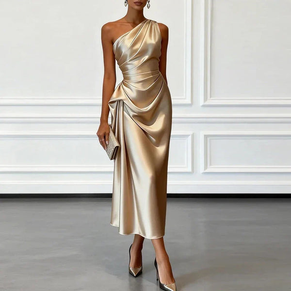 Gracia Satin Wedding Guest Dress