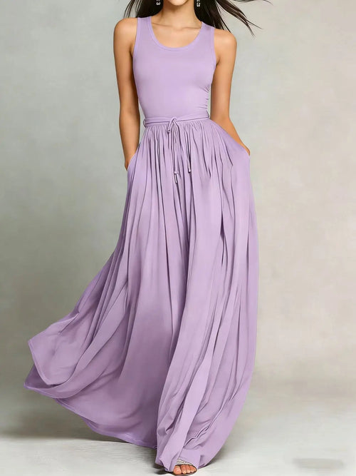 Brianne Elegant Flowy Maxi Dress
