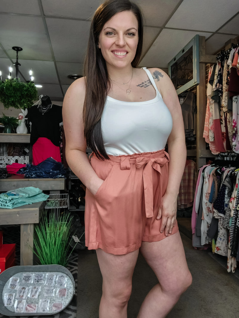 All Or Nothing Romper- Clay