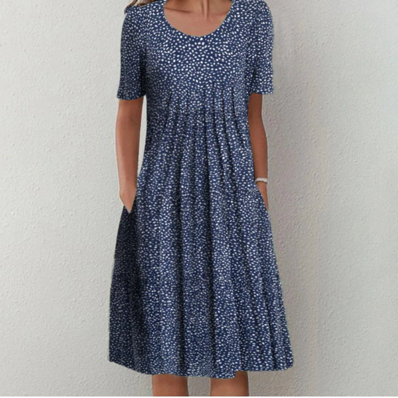 Valentine Floral Pocket Midi Dress
