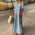 Maxine Boho Print Maxi Dress