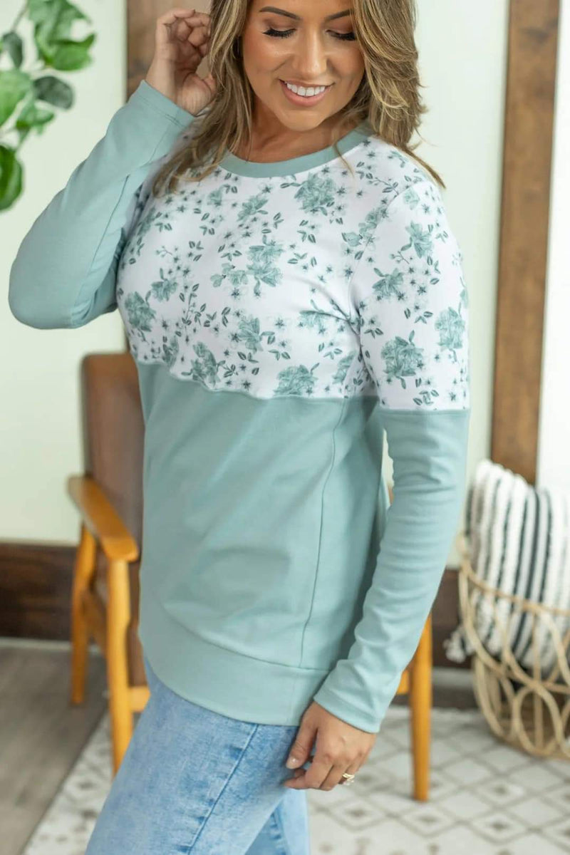 Natalie Sage Floral Pullover