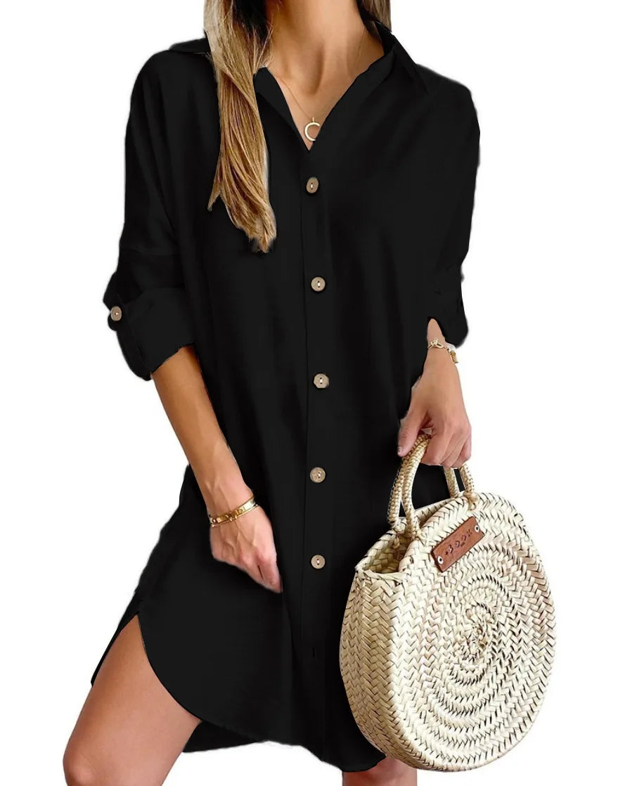 Gracia Button Up Shirt Dress