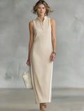 Fatima Sophisticated Minimalist Long Dress