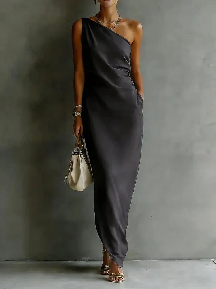 Cheyenne One Shoulder Maxi Dress
