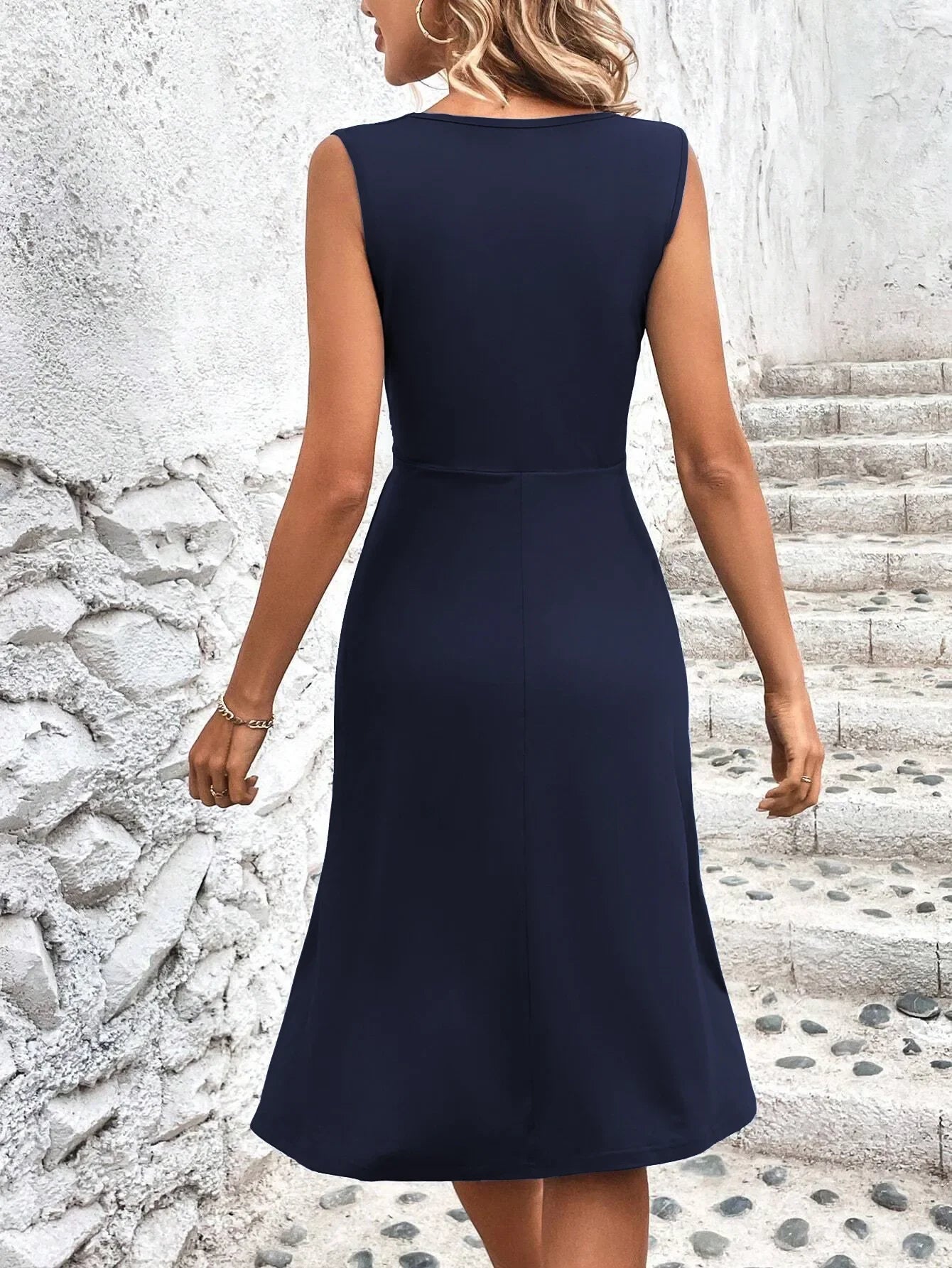 Amelia Wrap Waist Midi Dress