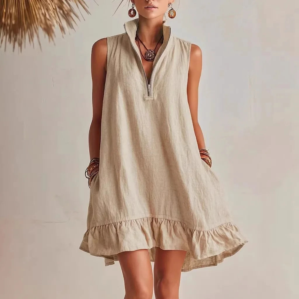 Kendall Ruffle Hem Mini Dress