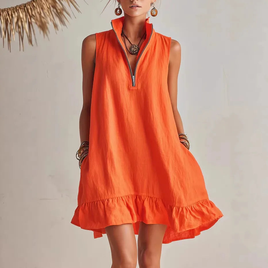 Kendall Ruffle Hem Mini Dress