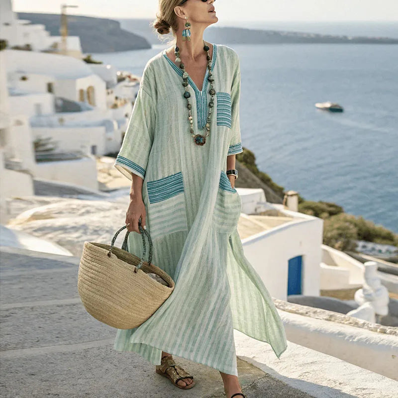 Sorina Airy V Neck Maxi Sundress