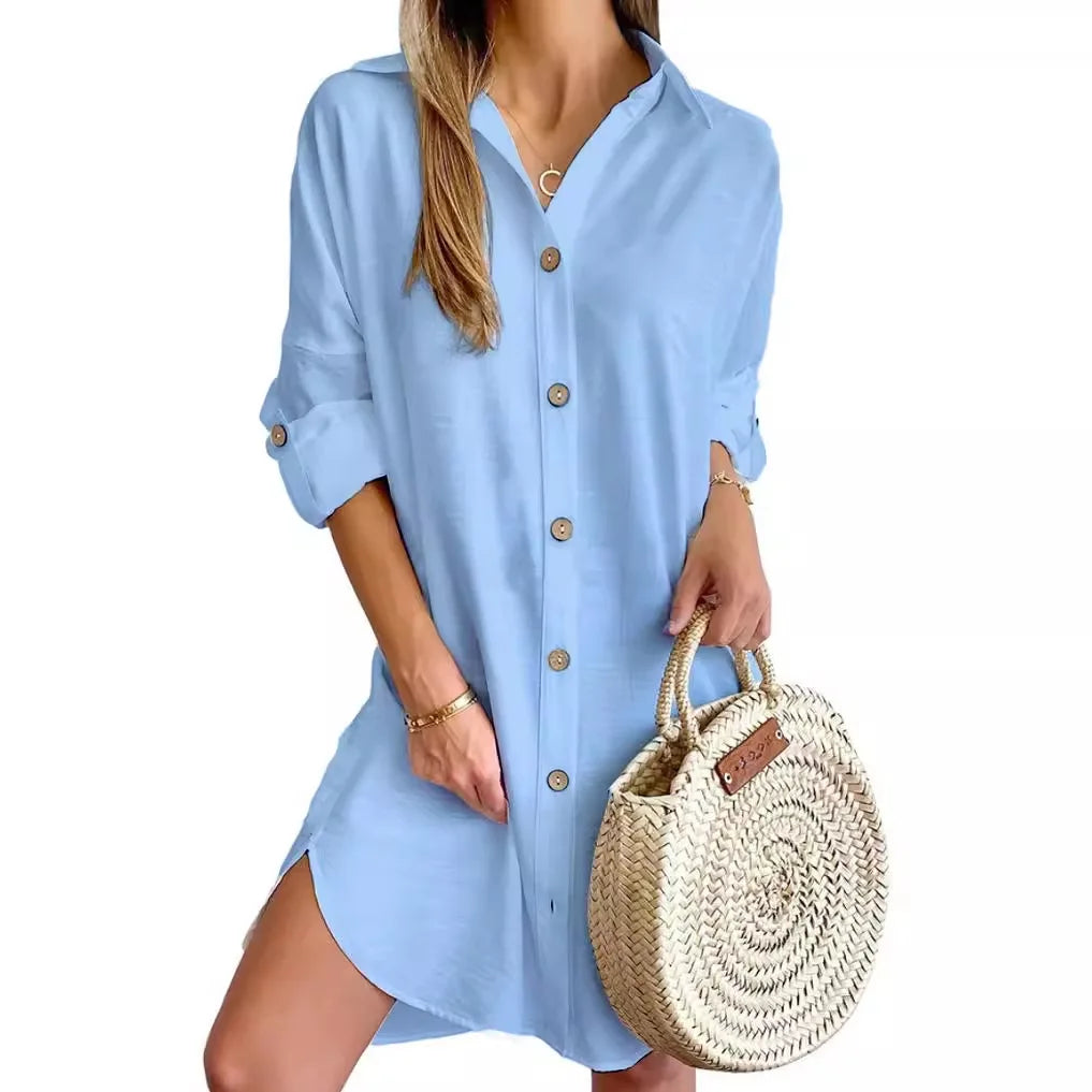 Gracia Button Up Shirt Dress