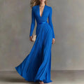 Macey Draped Boho Maxi Dress