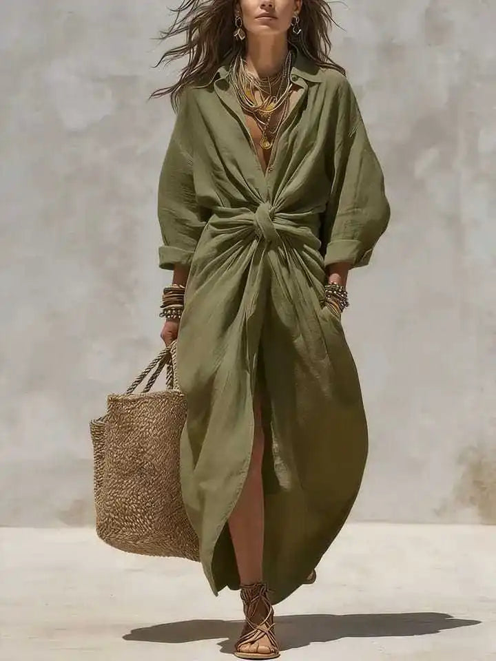 Noelle Relaxed Shirt Maxi Dress