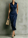 Delaney Cinched Waist Midi Dress