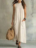 Selena Sleeveless Pocket Maxi Dress
