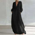 Georgia Deep V  Maxi Dress