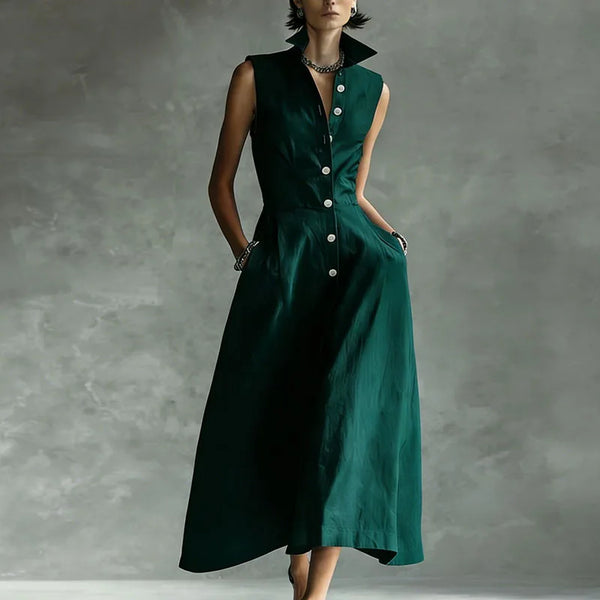 Tara Sophisticated Shirt Maxi Dress