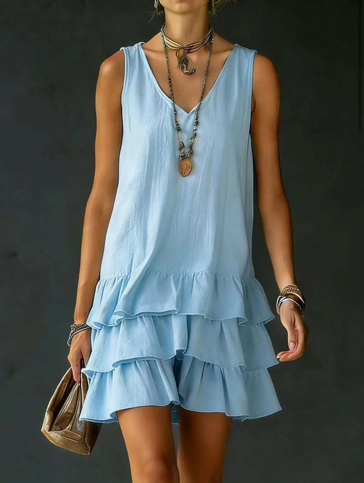Courtney Ruffle Mini Dress