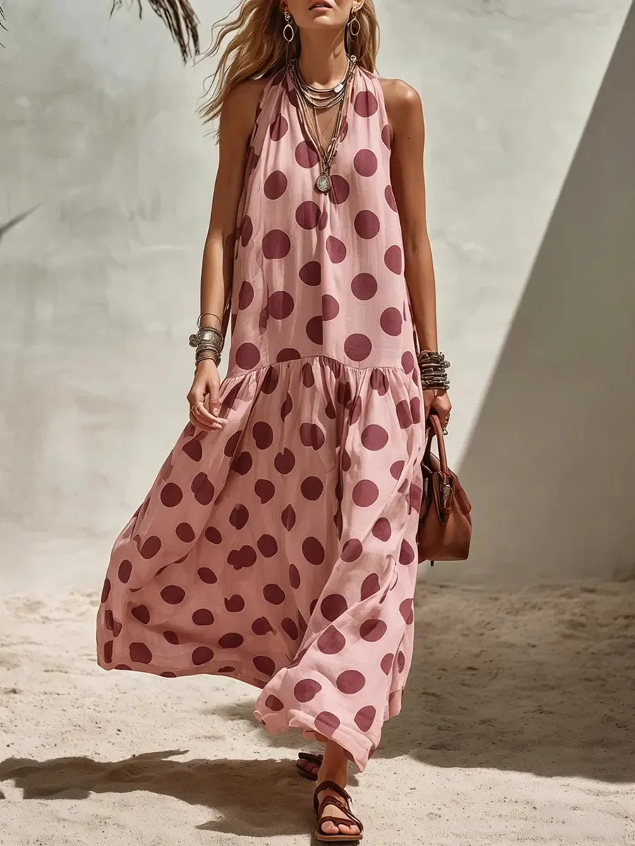 Bianca Polka Dot Maxi Dress