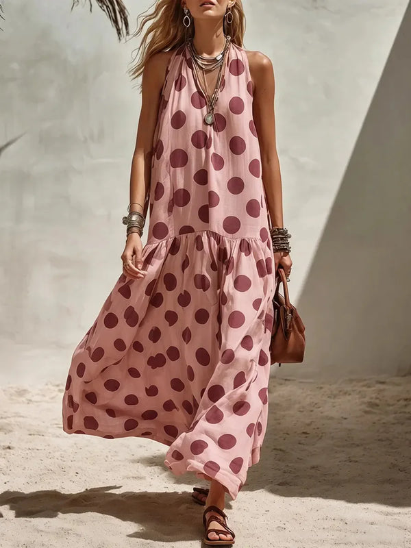 Bianca Polka Dot Maxi Dress