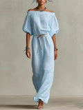 Lennox Off Shoulder Maxi Dress