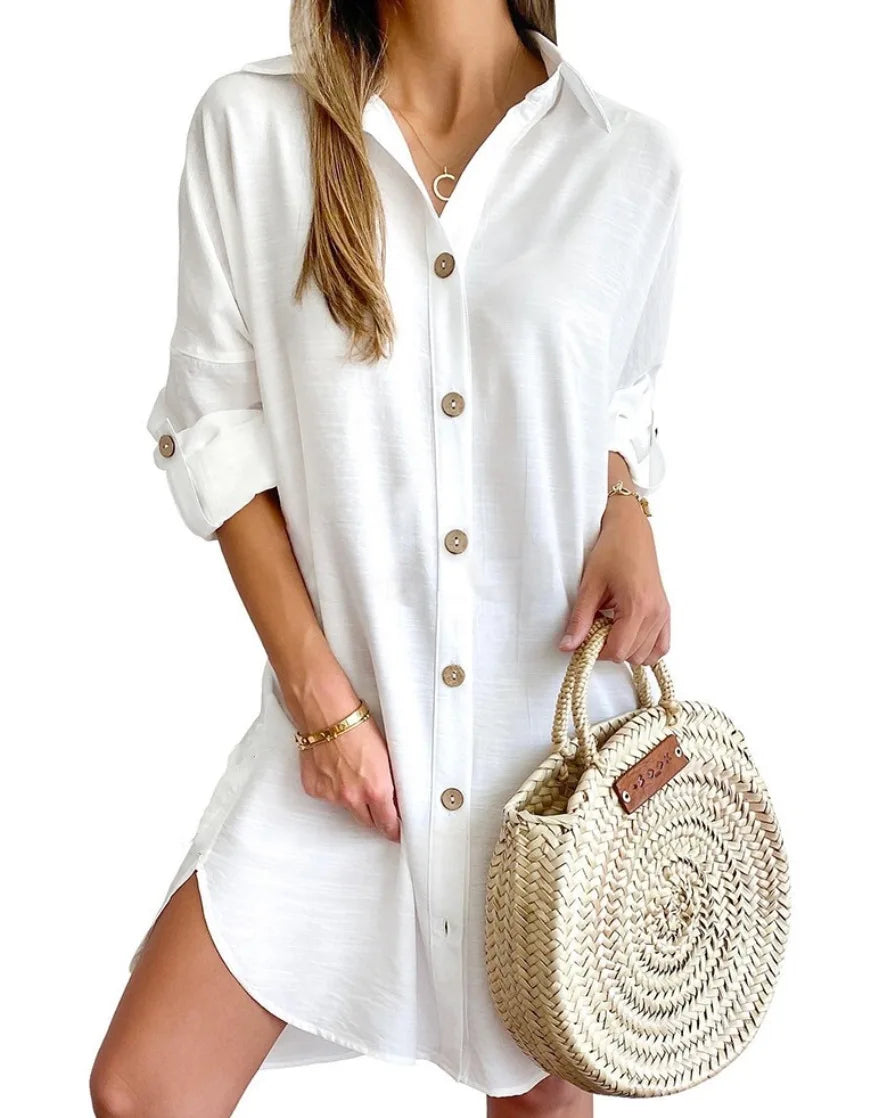 Gracia Button Up Shirt Dress
