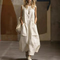 Mikah Sleeveless Pocket Maxi Dress