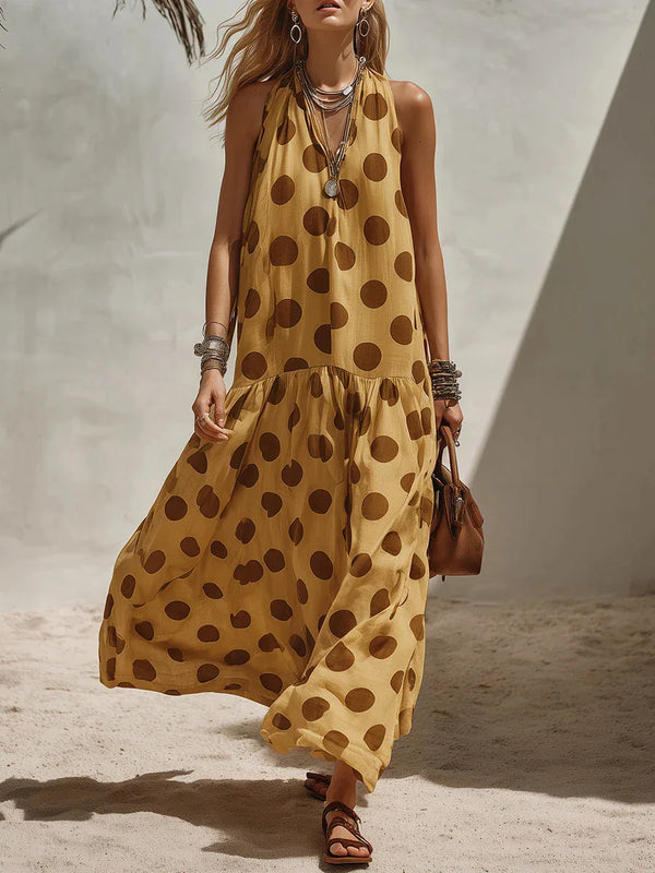 Bianca Polka Dot Maxi Dress