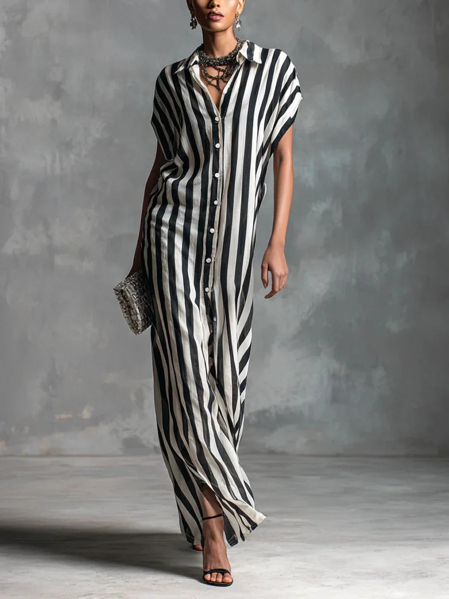 Brooke Linen Long Shirt Dress