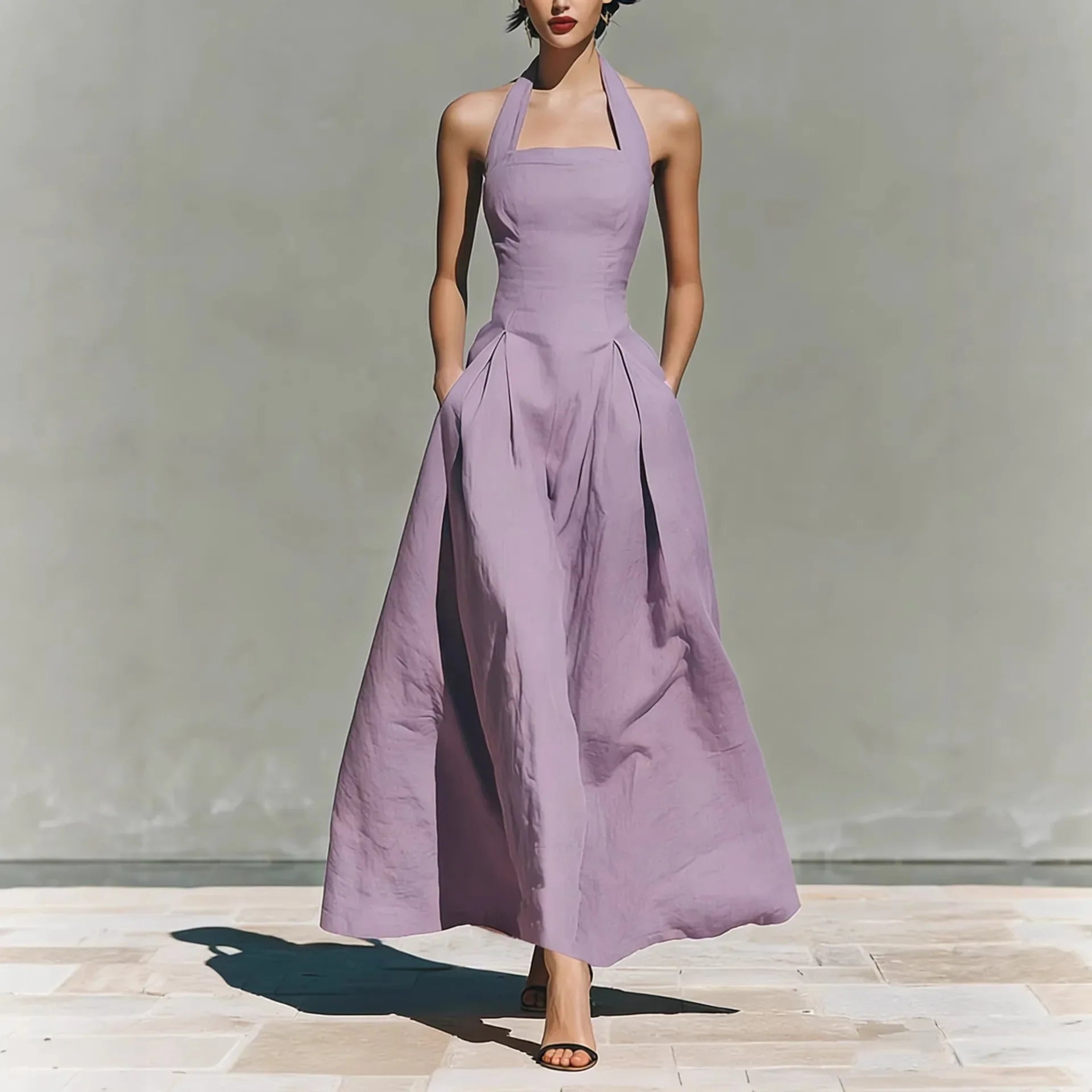 Monroe A Line Flowy Maxi Dress