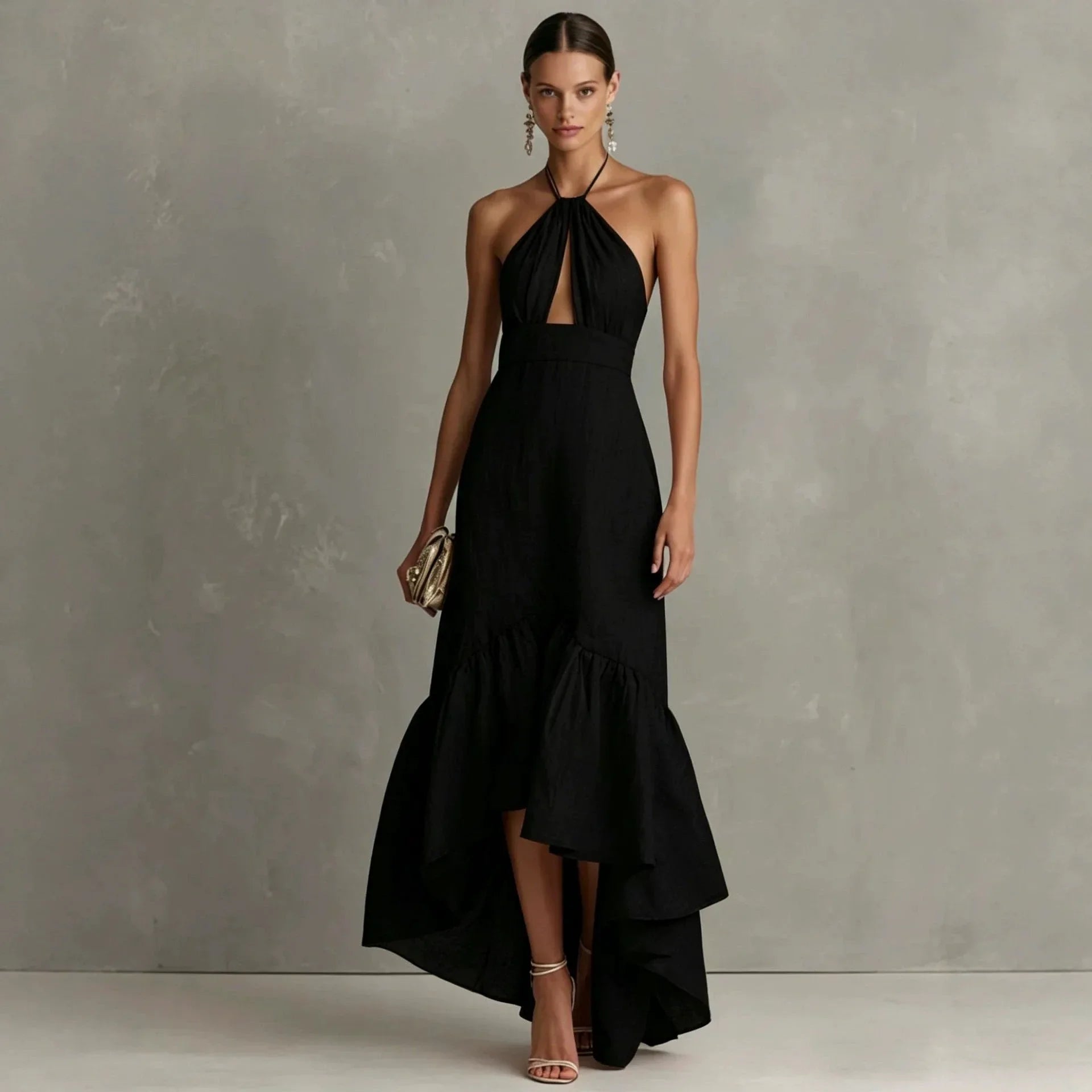 Carter Halter Wedding Guest Dress