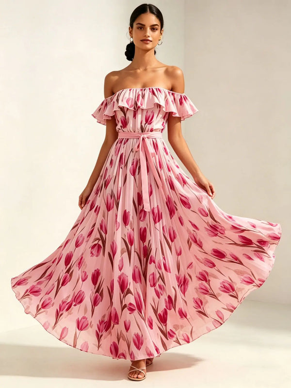 Arabella Off-Shoulder Maxi Dress