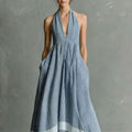 Celeste Halter Maxi Dress