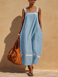 Karen Breathable Linen Slip Midi Dress