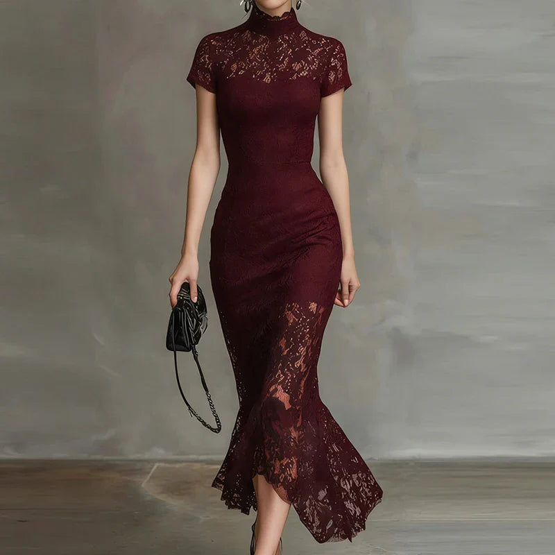 Genevieve Lace Wedding Guest Dress