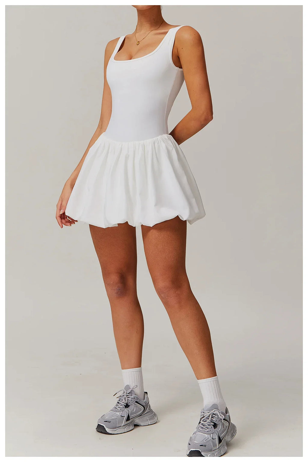 Kayla Flattering Bubble Tennis Dress