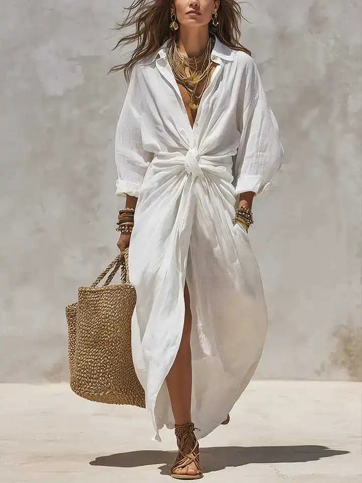 Noelle Relaxed Shirt Maxi Dress