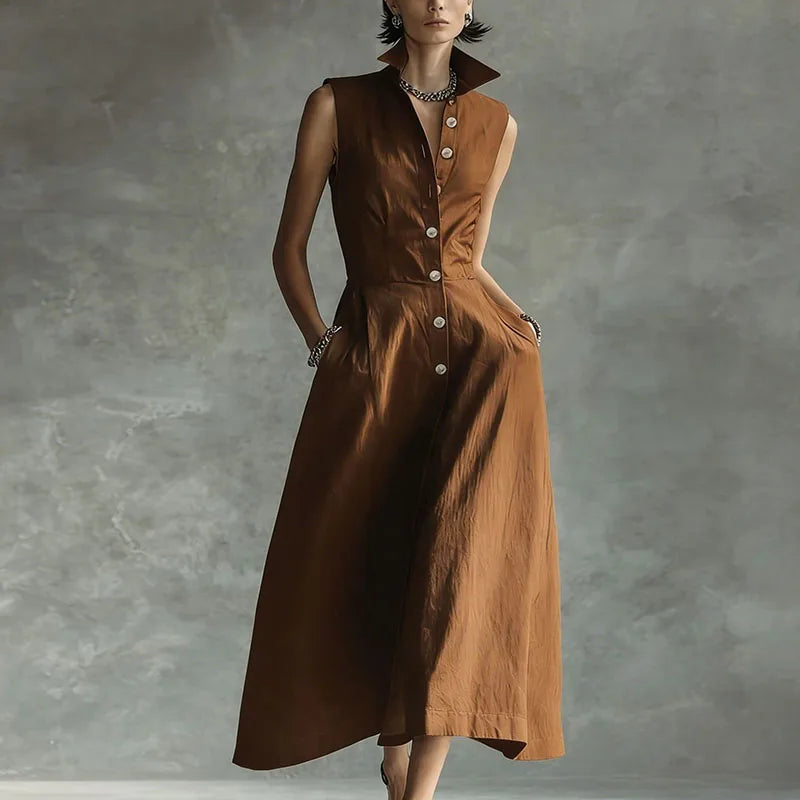 Tara Sophisticated Shirt Maxi Dress