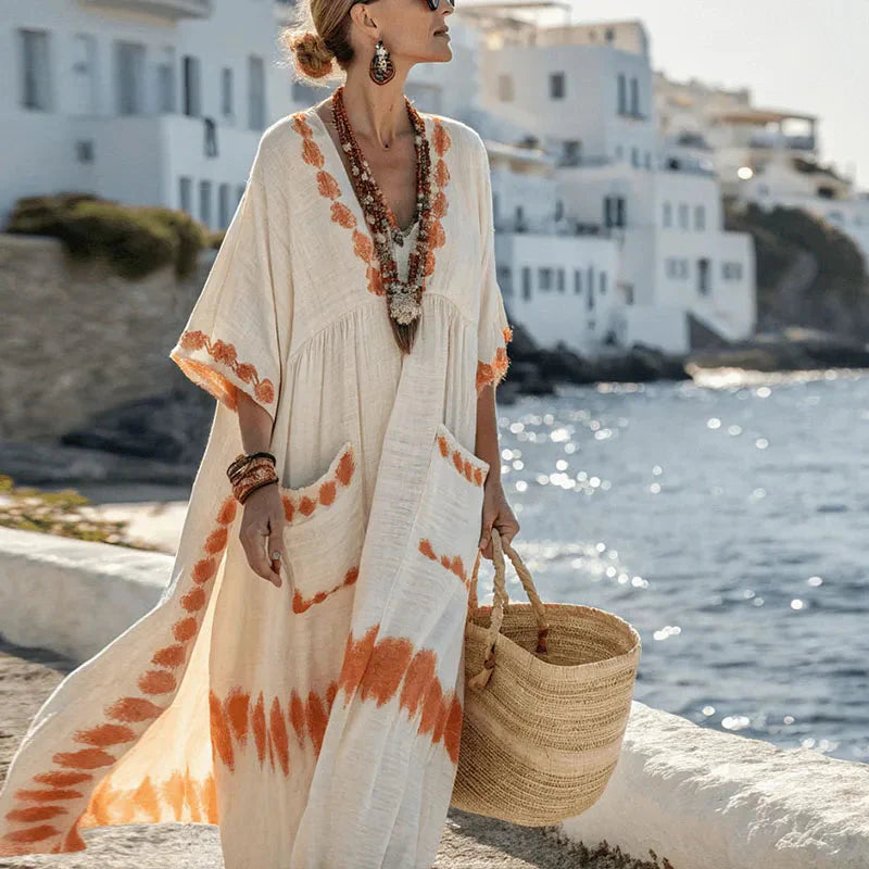 Sorina Airy V Neck Maxi Sundress
