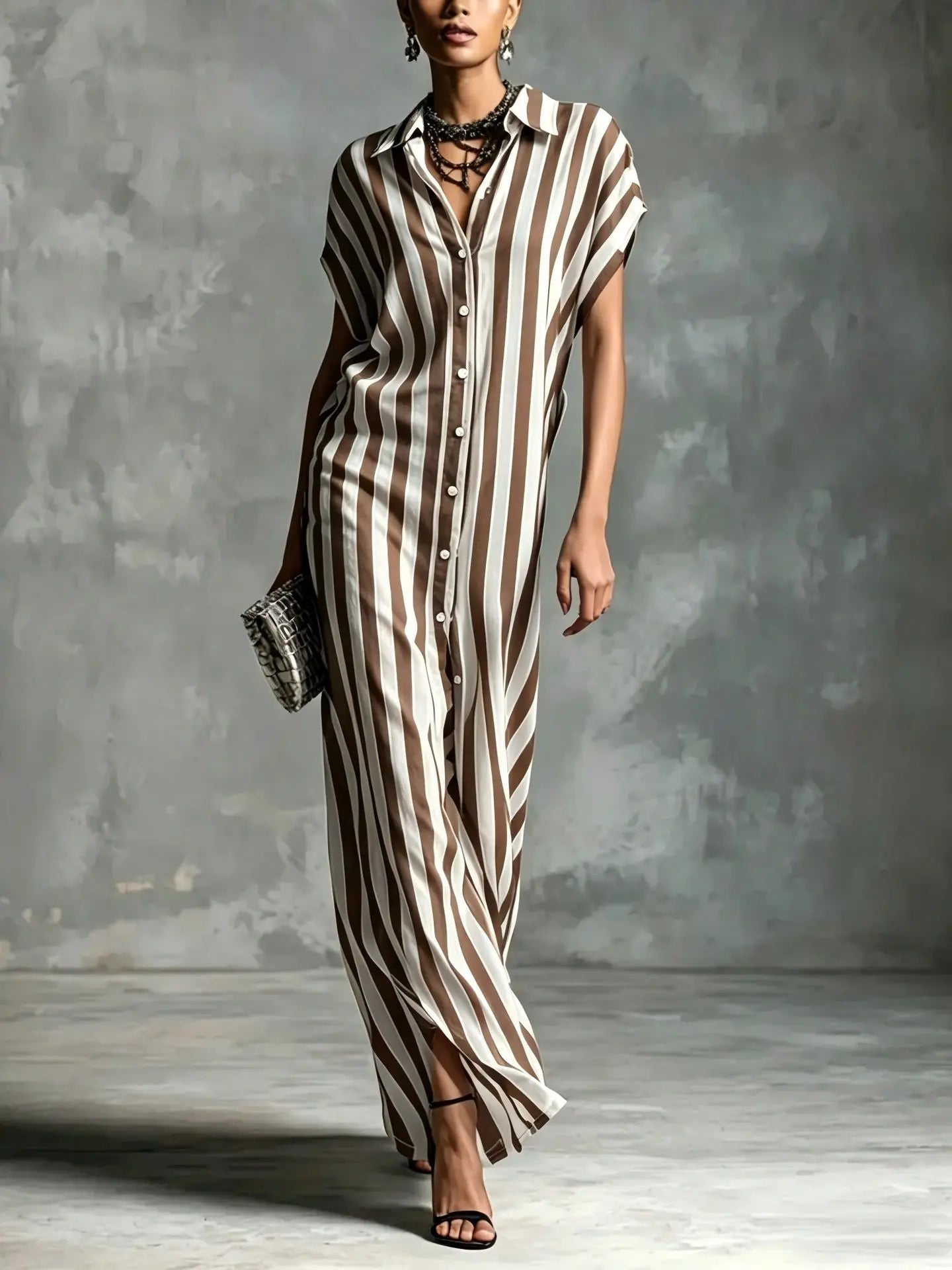 Brooke Linen Long Shirt Dress