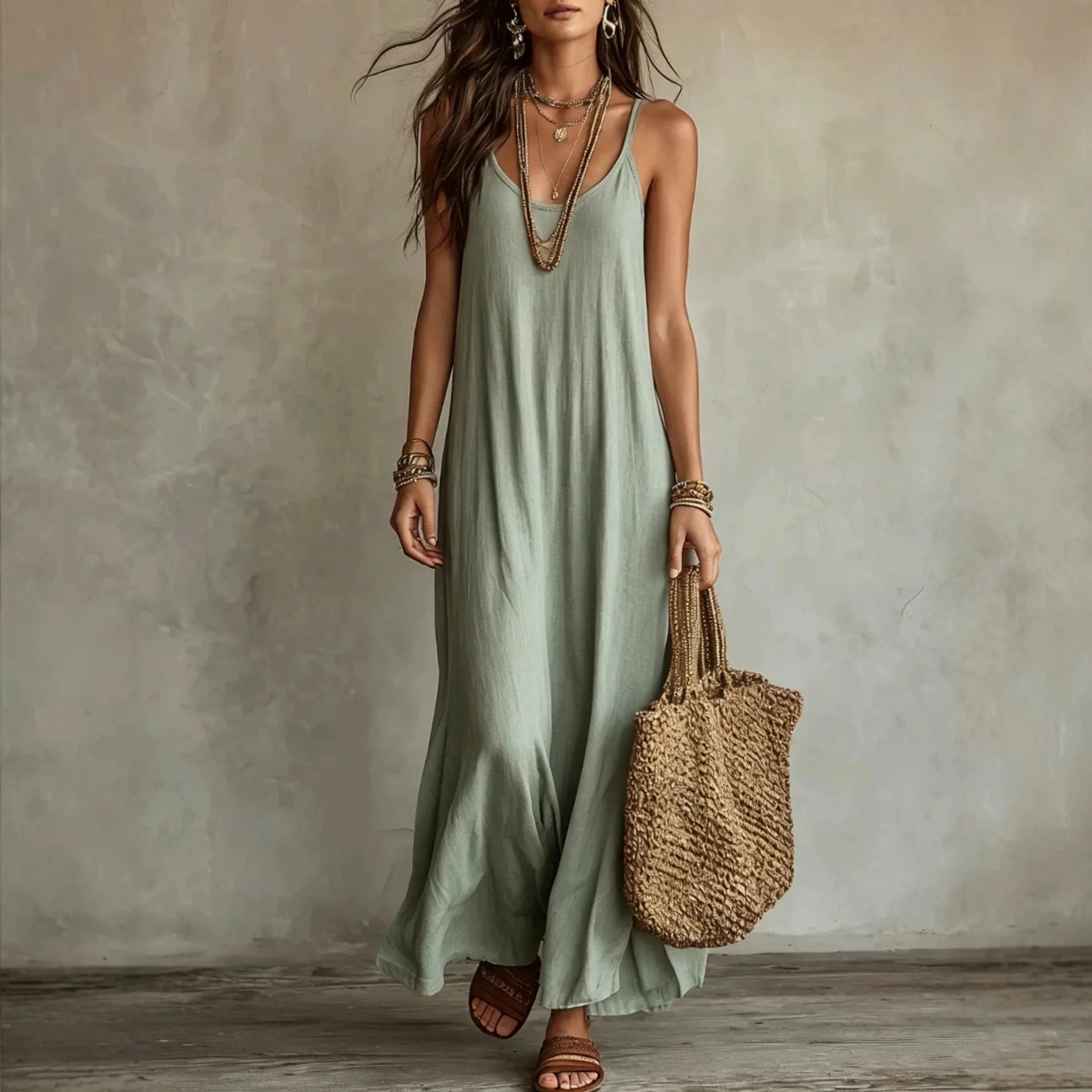 Rhea Relaxed Cami Maxi Dress