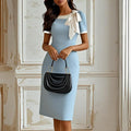 Kayla Bow Detail Midi Dress