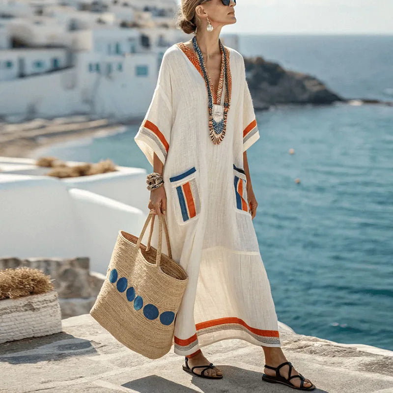 Sorina Airy V Neck Maxi Sundress
