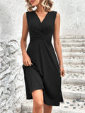 Amelia Wrap Waist Midi Dress