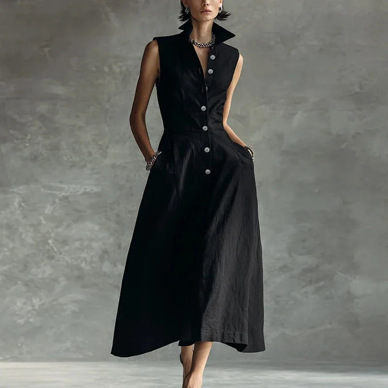 Tara Sophisticated Shirt Maxi Dress