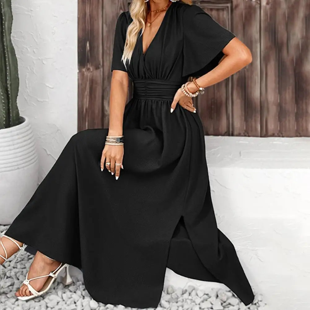 Adrianna Short Sleeve Midi Dress