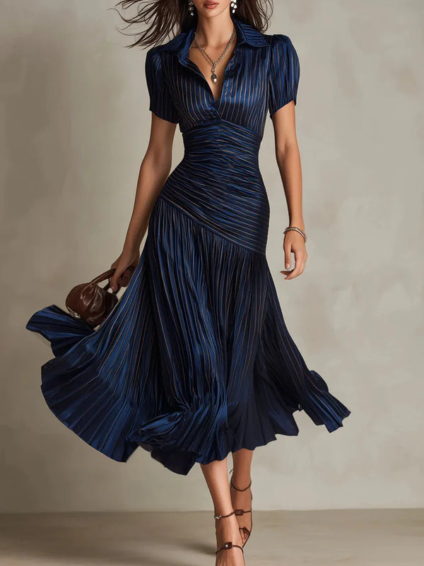 Monroe Pleated Midi Dress