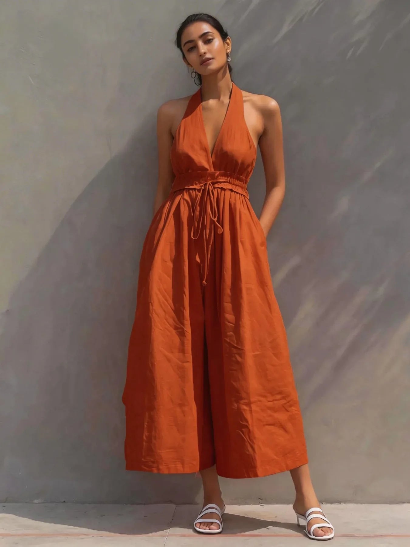 Jessica Halter Neck Jumpsuit