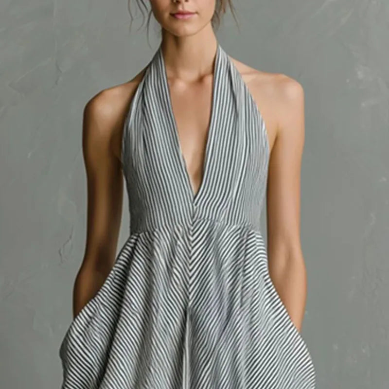 Celeste Halter Maxi Dress