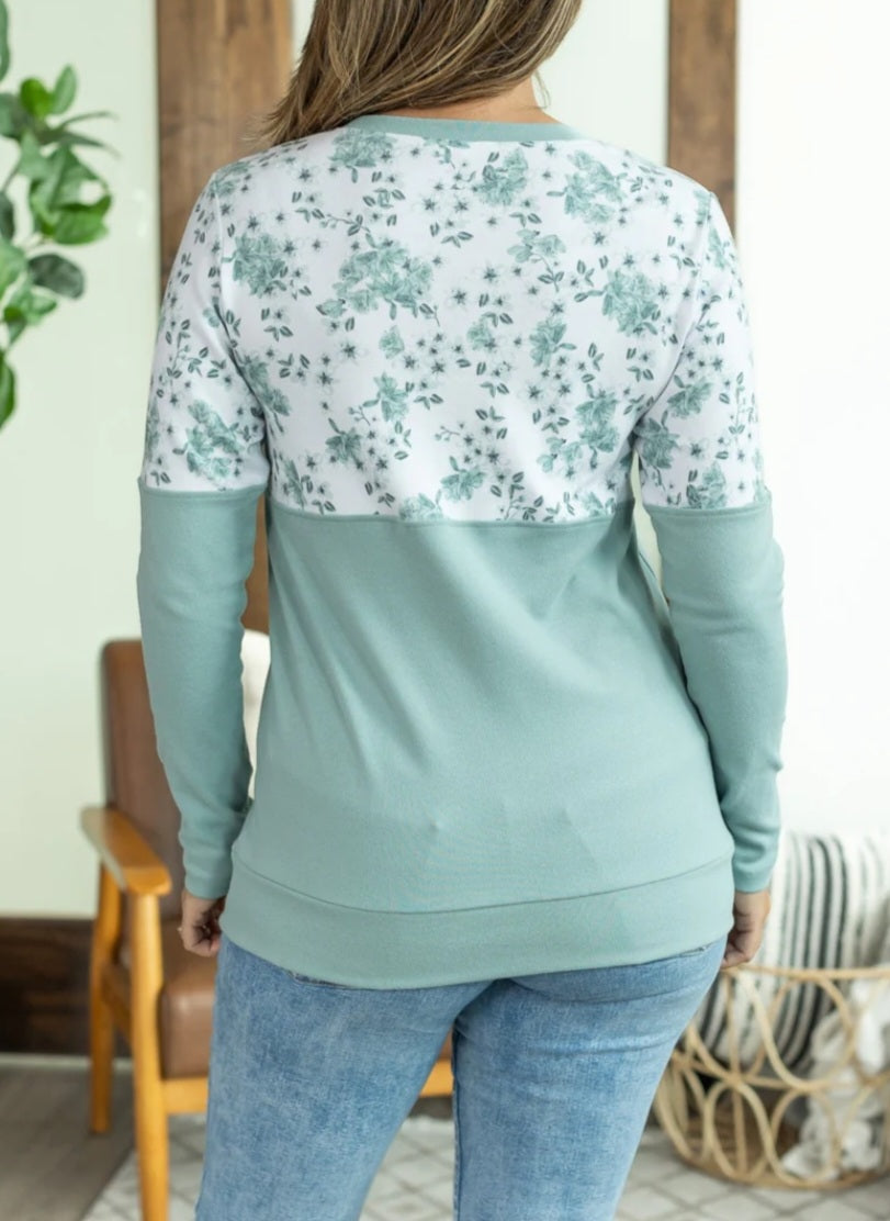 Natalie Sage Floral Pullover