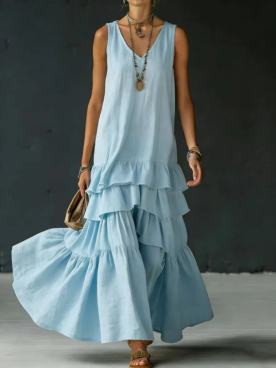 Krista Tiered Ruffle Maxi Dress